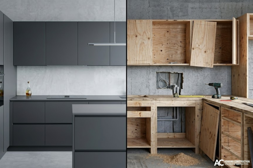 Modular Kitchen vs Carpenter Kitchen